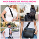 Crossbody Shoulder Strap with Rainbow Swivel Hooks & Slider Buckle